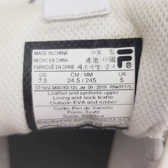 Fila Disarray Sneakers Size 7.5 - Picture 7 of 7